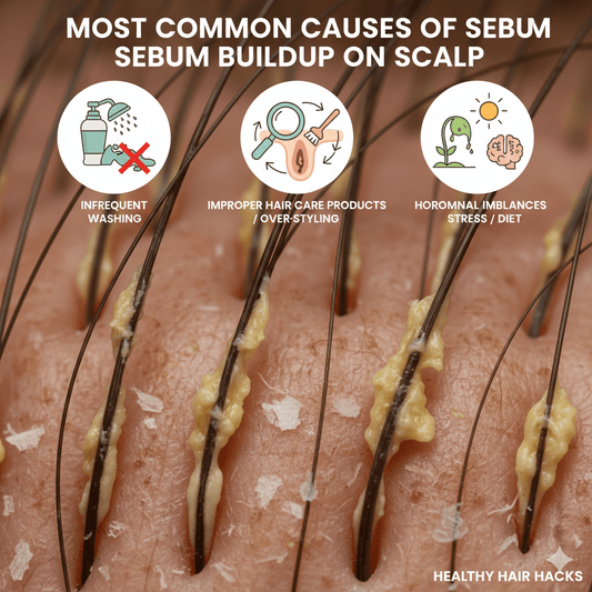 Most Common Causes of Sebum Buildup on Scalp