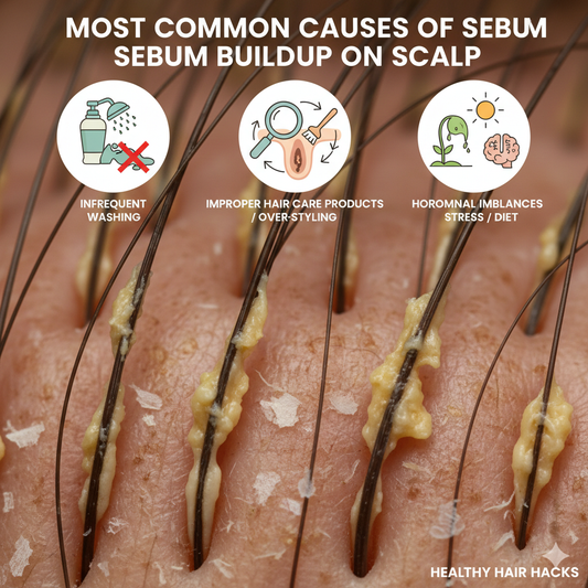 Most Common Causes of Sebum Buildup on Scalp